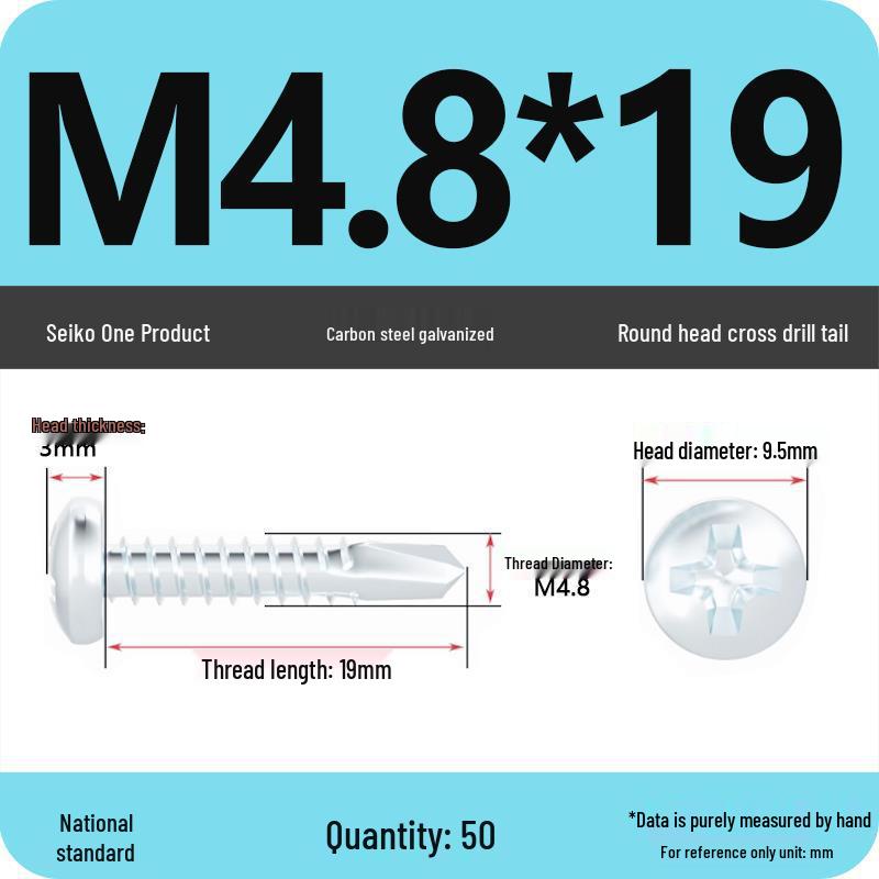National Standard Hardened Galvanized Phillips Self-Drilling Self-Tapping Screws for Sheet Metal