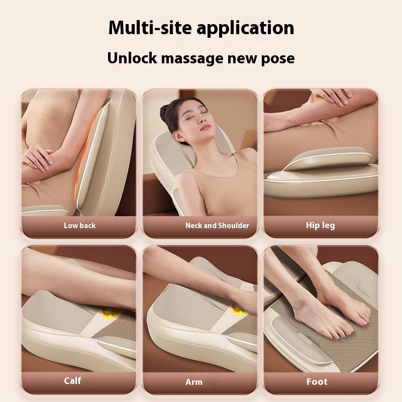 Portable Home Massage Cushion Seat Auto Multifunction Rubbing Kneading Neck Back Waist Head Full Body Cervical Vertebra Massager