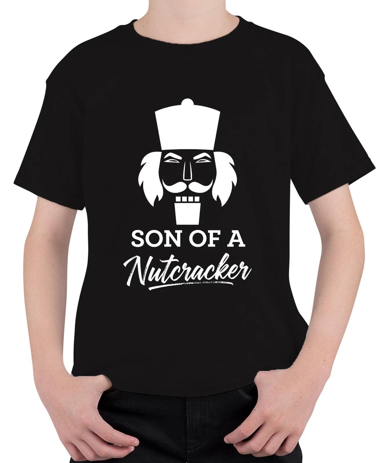 SON OF A Nutcracker Christmas Nutcracker Funny Humorous Unisex Kids T-Shi- L