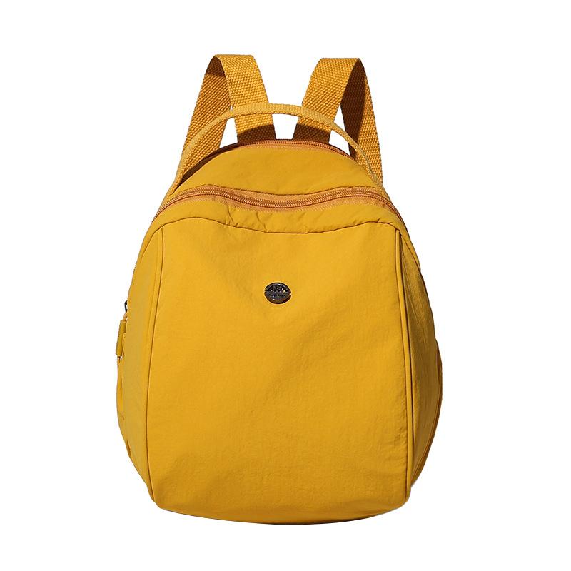 

Нейлоновая сумка через плечо двойная Женская повседневная Нейлоновый рюкзак Сумка для мамы Досуг Подходит ко всем стилям Корейская версия жёлтый