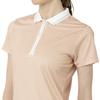 FootJoy Women's Citrus Print Short Sleeve Ribbed Collar Golf Shirt, Orange, Size M (FJW-S25-S11, 34835-M)