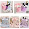 My Melody Cartoon Coral Fleece Travel Blanket With Soft Plush For Kids And Students