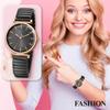 Stainless Steel Bracelet Watch with Waterproof Cute and Stylish Analog One Size Fits Quartz Rose Gold Perfect Gift for Day Women's Design Display,