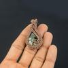 Copper Seraphinite Pendant, 999 Copper Wire Wrapped Gemstone Jewelry, Handmade Pendant, For Thanksgiving