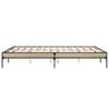 Bed Frame in Sonoma Oak Finish 140 x 200 cm Made of Wood Based Material and Metal