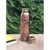 Copper Water Bottle, 1000ML, Set of 1, Green