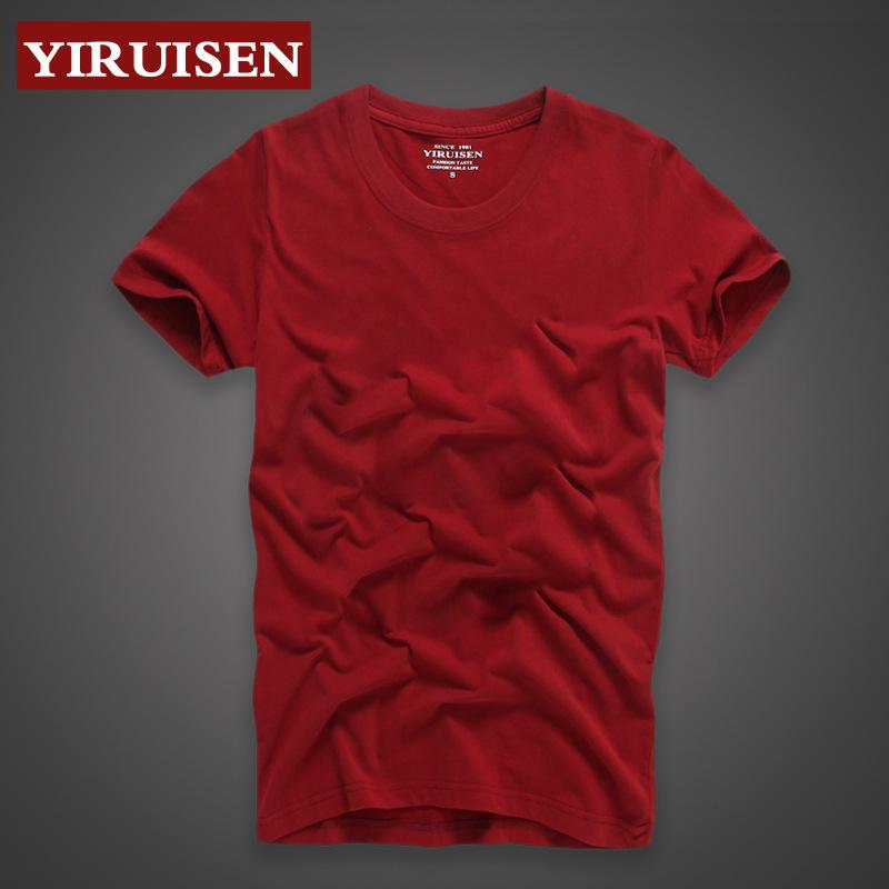 Summer washed polished combed cotton, large size men s solid color, short sleeves, pure cotton T-shirt Zhongshan S