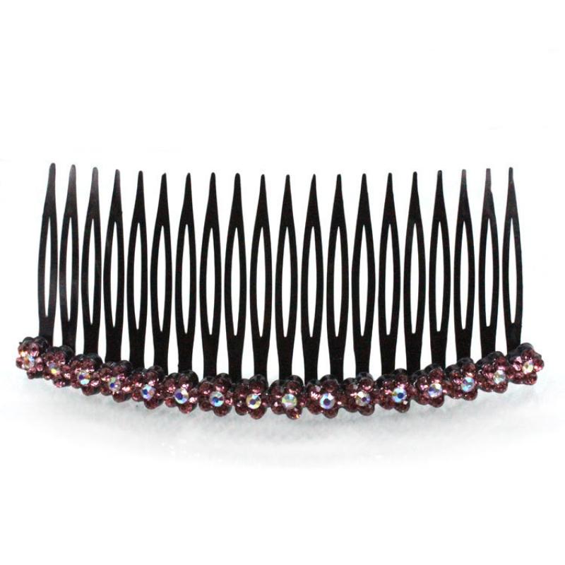 Plum Blossom Hair Comb Korean Style Fashion Hair Bun Head Insert Comb Plastic Simple Versatile Hairpin Female Accessories