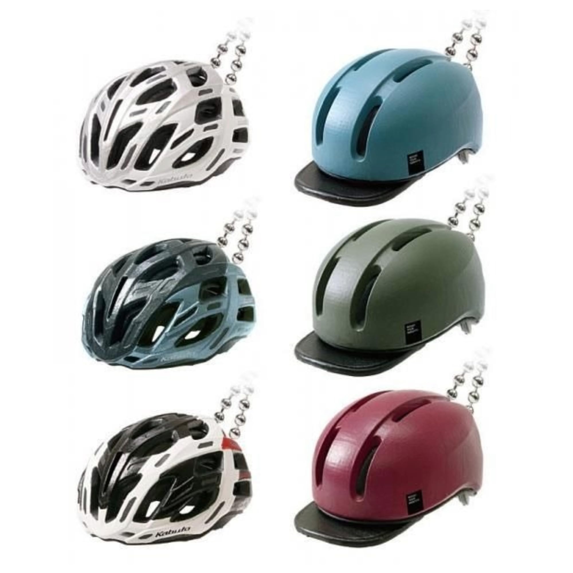 

Tarlin Kabuto Bicycle Helmet Collection x Complete Set of Gachapon Capsule Toy 6,