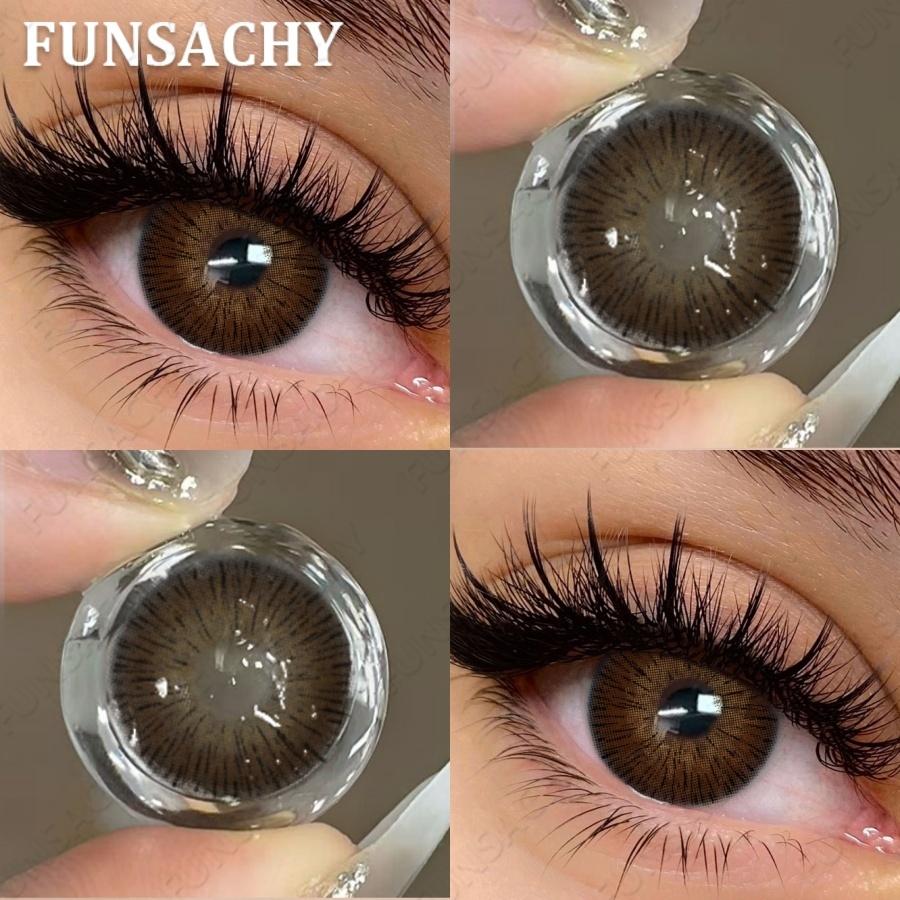

FUNSACHY 1 Pair Bloom Color Contact Lenses for Eyes Doll Eyes Lenses 14.5mm Big Diameter Contacts Yearly Beauty Pupils Softlens 0