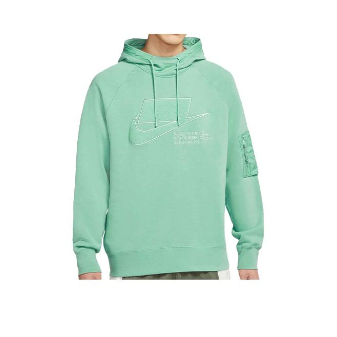 Nike Sportswear Nsw Logo Print Woven Pullover Hoodie Men hoodies Soft-Green CU3798-316 L