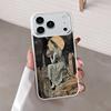 Melancholisches Engel Handyhülle für iPhone 13 14 16 15 12 11 Pro Max 17 Air 14 Plus Stoßfest Matt Hart Stoßfänger Hülle