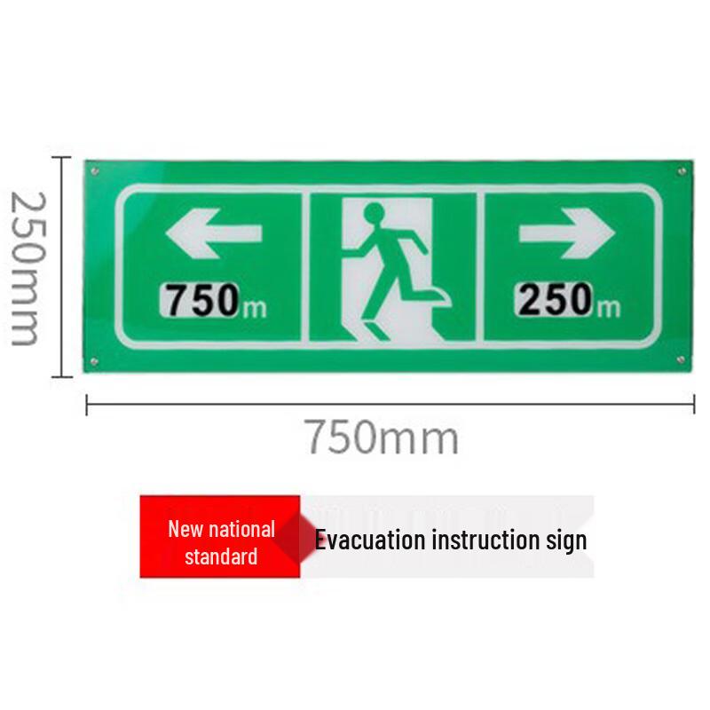Emergency Tunnel Evacuation Sign