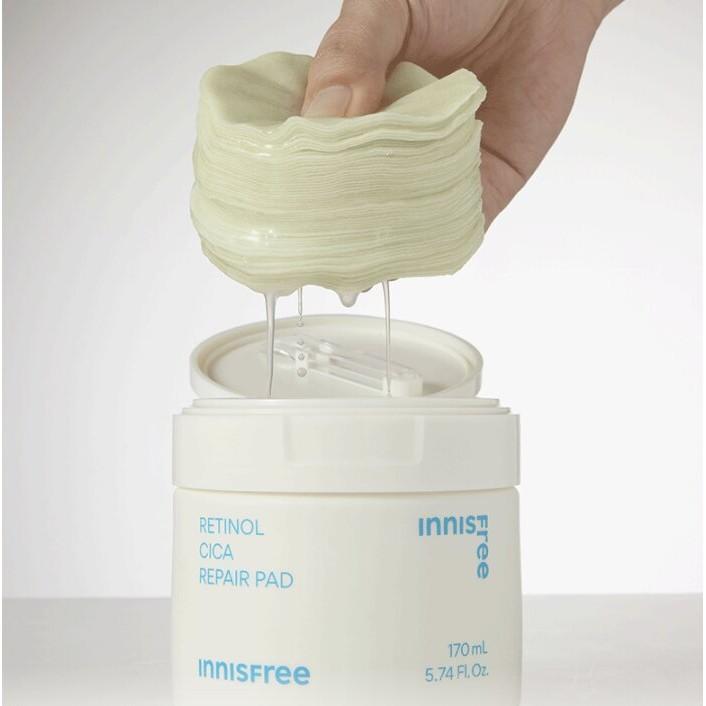 Innisfree Retinol Cica Repair Pad 60 Pads + RANDOM GIFT