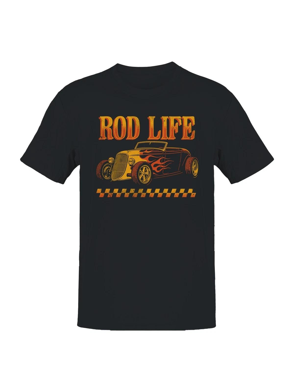 

Classic Hot Rod Life Flames Men s T-shirt L