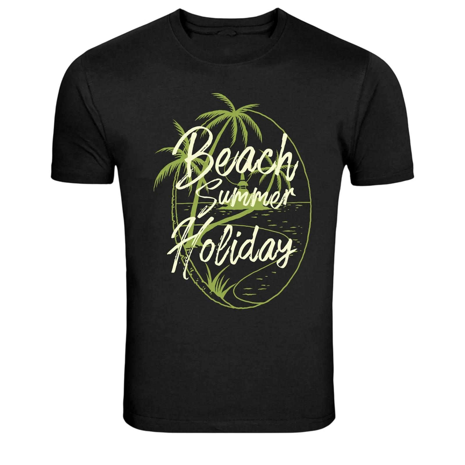 Beach Summer Holiday Palm Trees Graphic T-Shirt S
