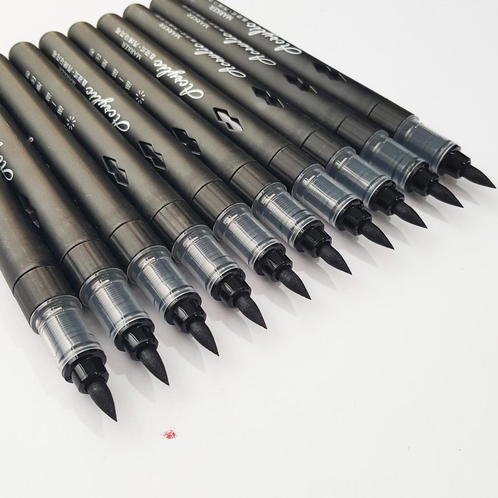 Nachfüllbarer Weichpinsel-Acrylmarker für einzelne Stifte - 16 Farboptionen, Große Kapazität