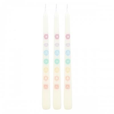 Chakra Balancing Taper Candle (Pack of 3)