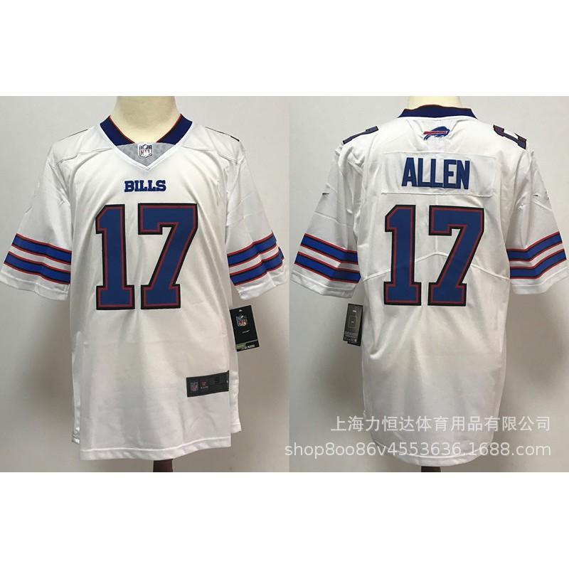 Mens Embroidered Football Jersey Bills 14 DIGGS 17 ALLEN 0 Team Sports Uniform