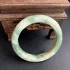 A4 Emerald Green Hetian Jade Bracelet with Floral Design