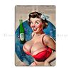 The Babes Of Bourbon Vol  Vodka Vixen Edition Sexy Vintage Pinup Art Illustration Metal Plaque Poster Living Room Club Bar