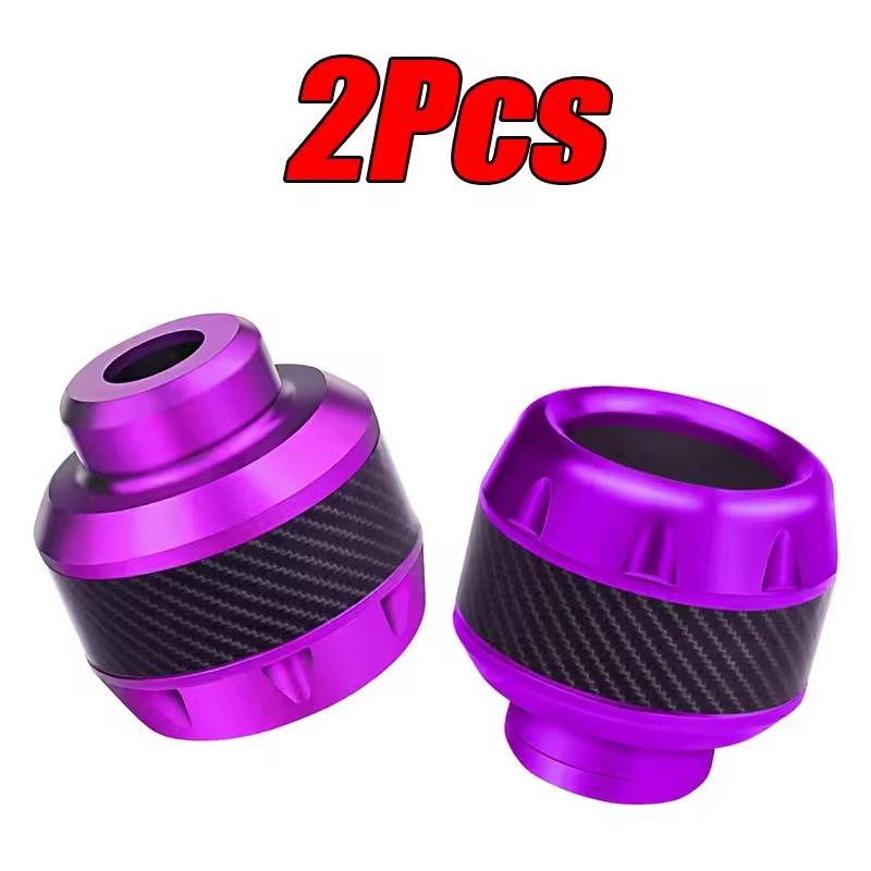 2Pc Aluminum Alloy Motorcycle Crash Protector Scooter Wheel Front Fork Frame Falling Protection Pads Sliders Moto Exterior Parts