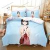 3D Anime Megumi Kato Saekano Bedding Set Duvet Cover Bed Set Quilt Cover Pillowcase Comforter king Queen Size Boys Adult Bedding