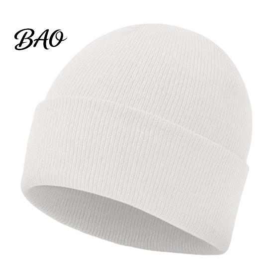 Windproof Winter Headwear Knitted Hat, Unisex Thick Thermal Skull Cap, Cozy Hat Warm Knit for Men Women Outdoor Hiking Jogging
