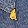 Sitting Banana Brooch Unique Cartoon Character Pin For Casual Wear And Fun Expression