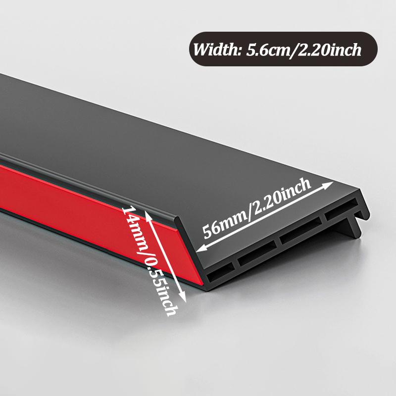 1.1m TPE Window Water Blocking Bar Balcony Waterproof Rainproof Water Guide Plate Home Window Blocking Board Sealing Strip