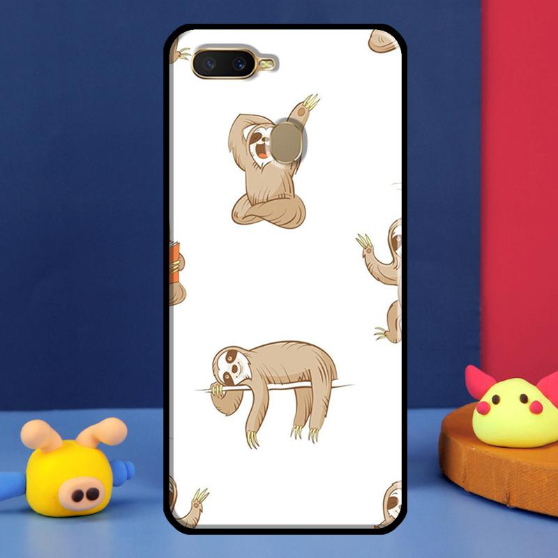 Baby Sloth Case For Oppo A16 A76 A96 A58 A78 A98 A5 A9 A91 A15 A17 A77 A52 A72 A74 A94 A54S A57S Cover