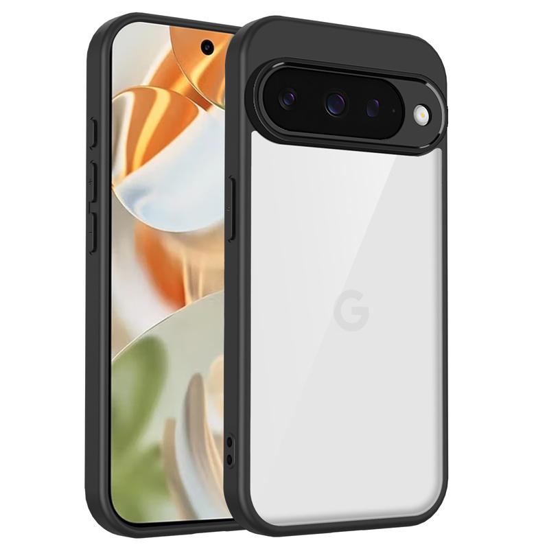 For Google Pixel 10 Pro Case Plating Silicone Bumper Shockproof Clear Back Cover Matte Hard Phone Case for Google Pixel 10 10Pro