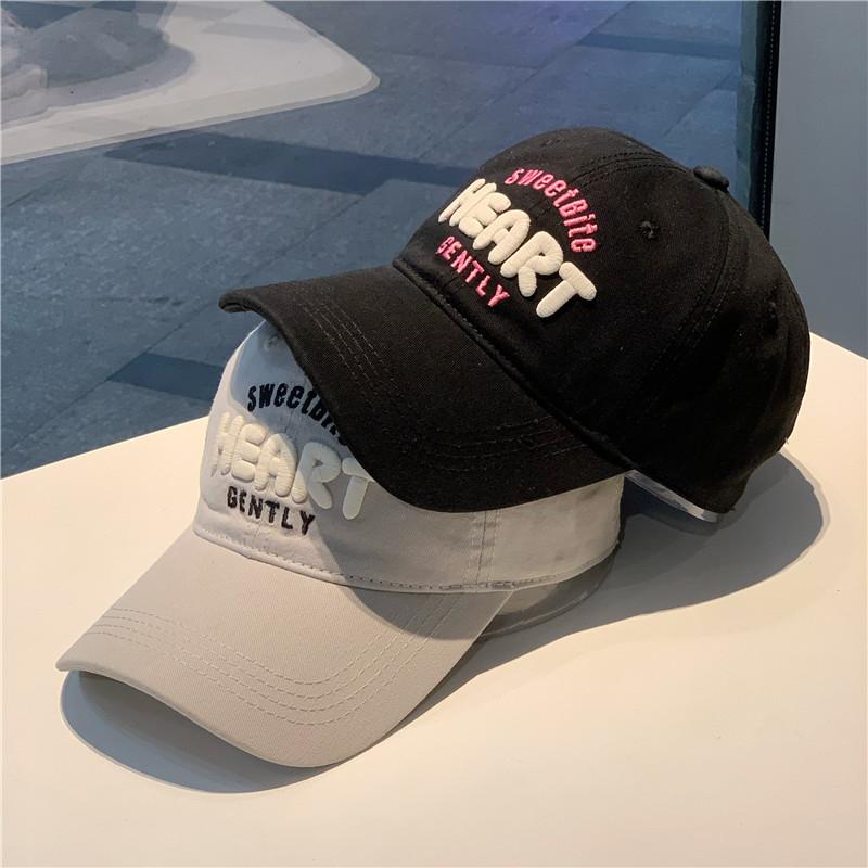 Casual Baseball Cap With Embroidered Letters For Summer Sun Protection And Sunshade