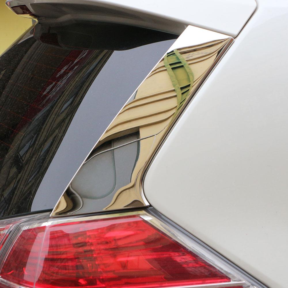 Car Rear Window Side Wing Cover Trim Sticker for Nissan X-Trail Xtrail T32 2013 - 2025 Auto Exterior Accessories 2pcs/set