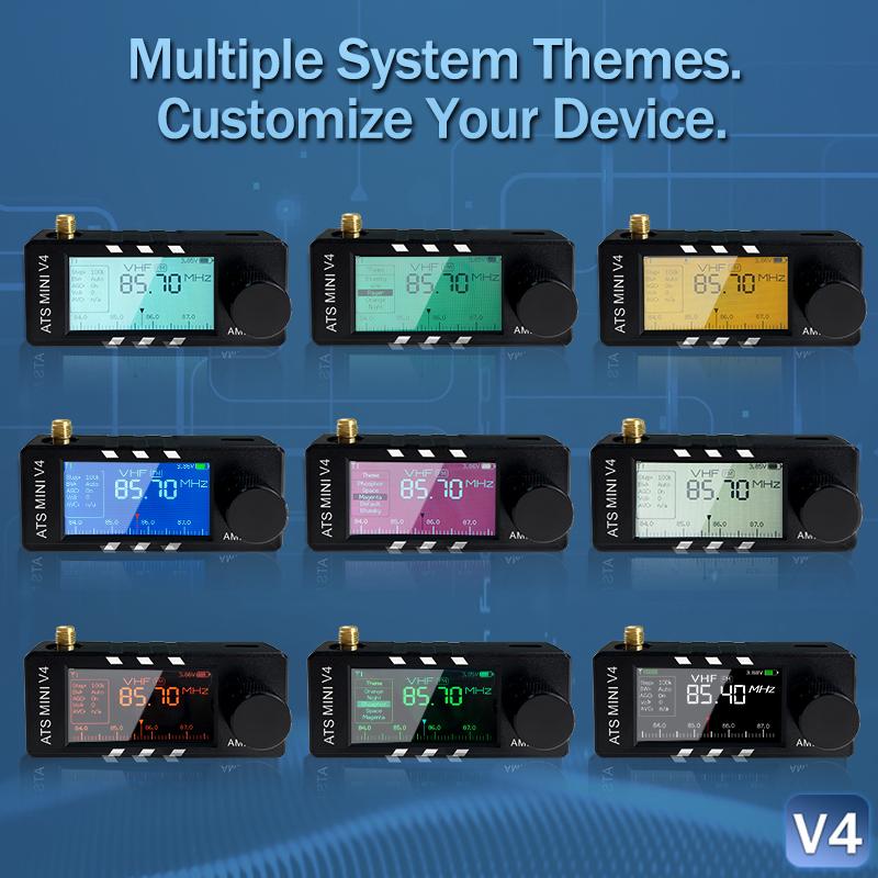 ATS MINI V4 Radio Full-band DSP Radio 1.9-inch IPS Screen FM AM SSB Receiver Si4732 Chip Dual Antennas