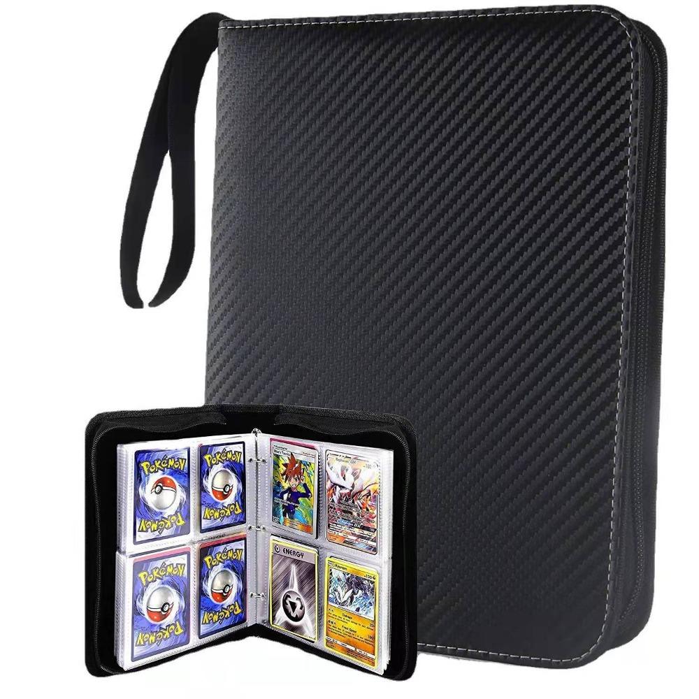 Zipper style card book, 4/9 compartments, game card book, game collection book package