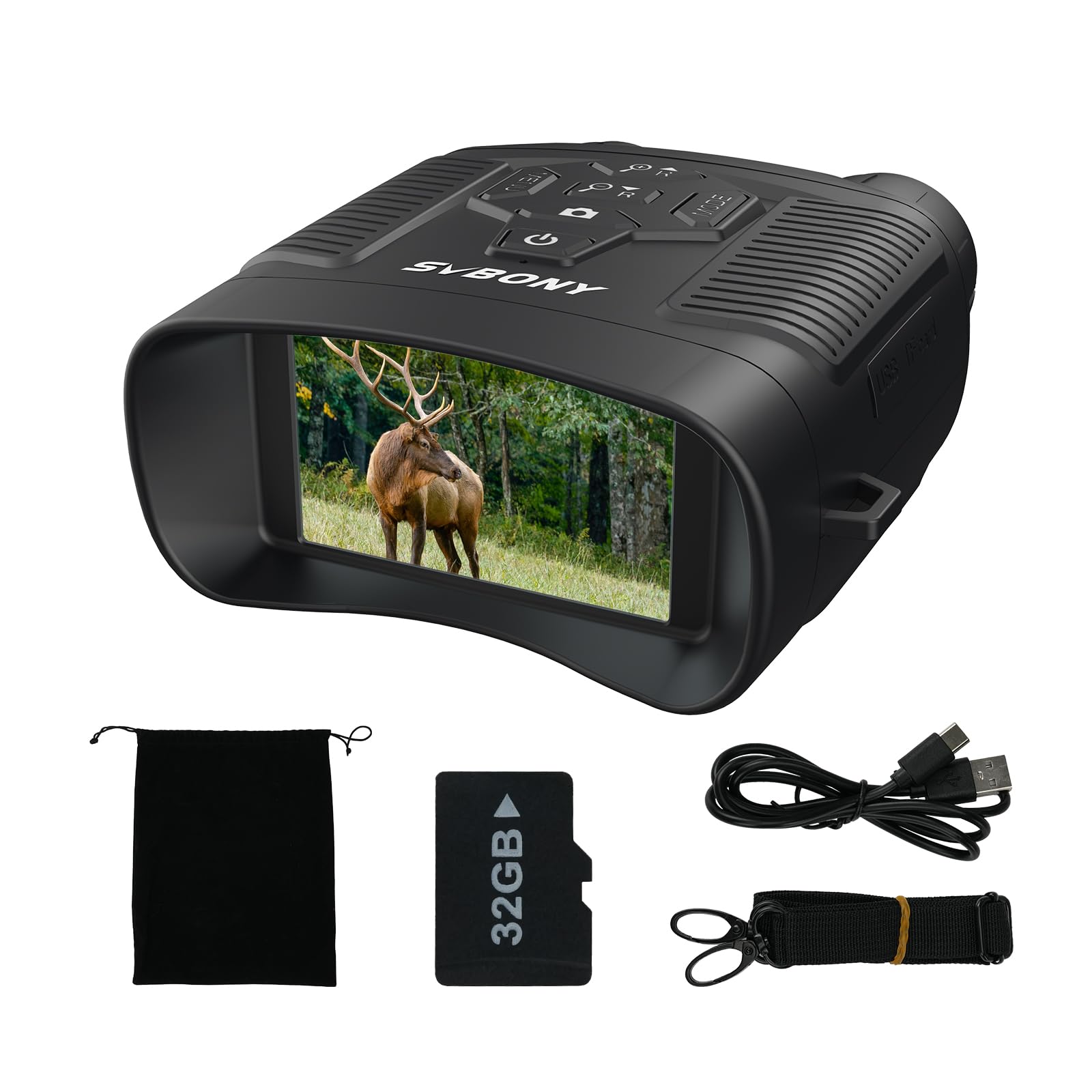 

SVBONY SA206 Night Vision Small 8x Digital Inch TFT Infrared 4K Firmware 36MP 14 Hour Night Digital Image Japanese System Wildlife Sea Survival Game Game