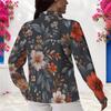 Womens Plus Size Collared Long Sleeve White Button Front Shirt