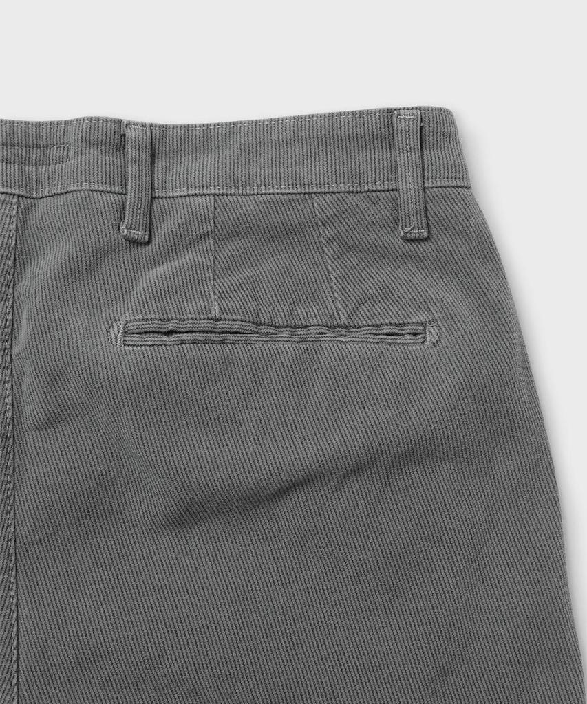 PANICALE Capri Fit Striped Textured Cotton Pants [Grey]