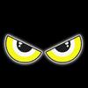 14.5cm Moto Reflective Eye Stickers PVC Motorcycle Helmet Decals New Safety Warning