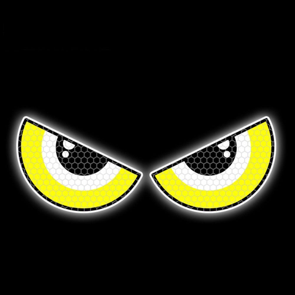 14.5cm Moto Reflective Eye Stickers PVC Motorcycle Helmet Decals New Safety Warning