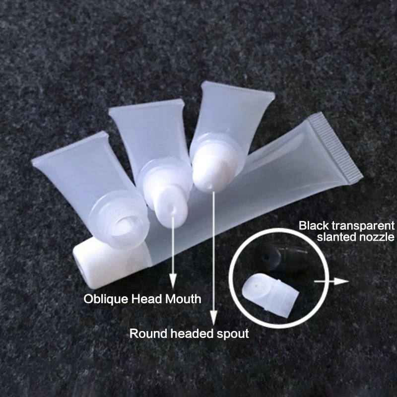 1Pcs 20ml Empty Squeeze Soft Containers PE Transparent Lip Gloss Tubes Bottle Sample Bottle Refillable Lip Gloss DIY Container