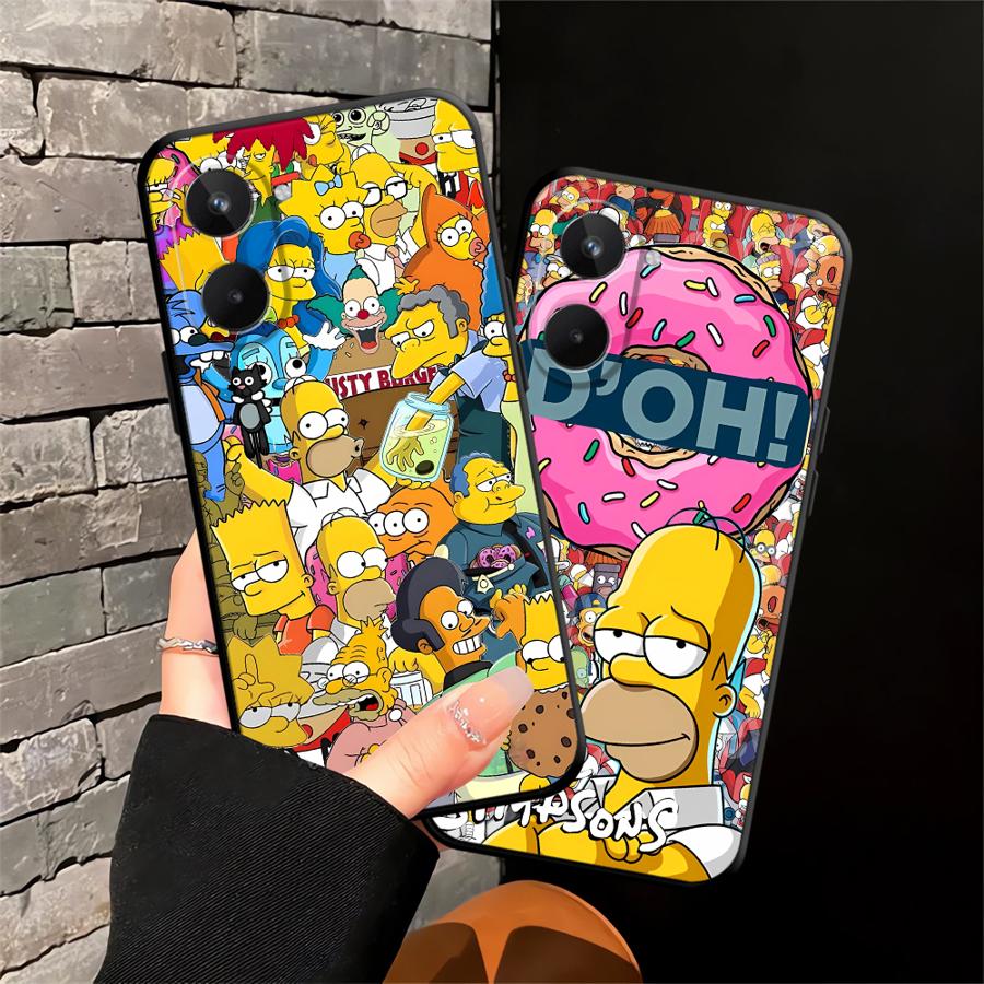 The S-simpsons Phone Cover Case for Realme C21 Nazro 50 50i P3 Ultra 11 Pro C33 C35 C53 C55 12 14 GT Master Neo2 C25 C15 C12