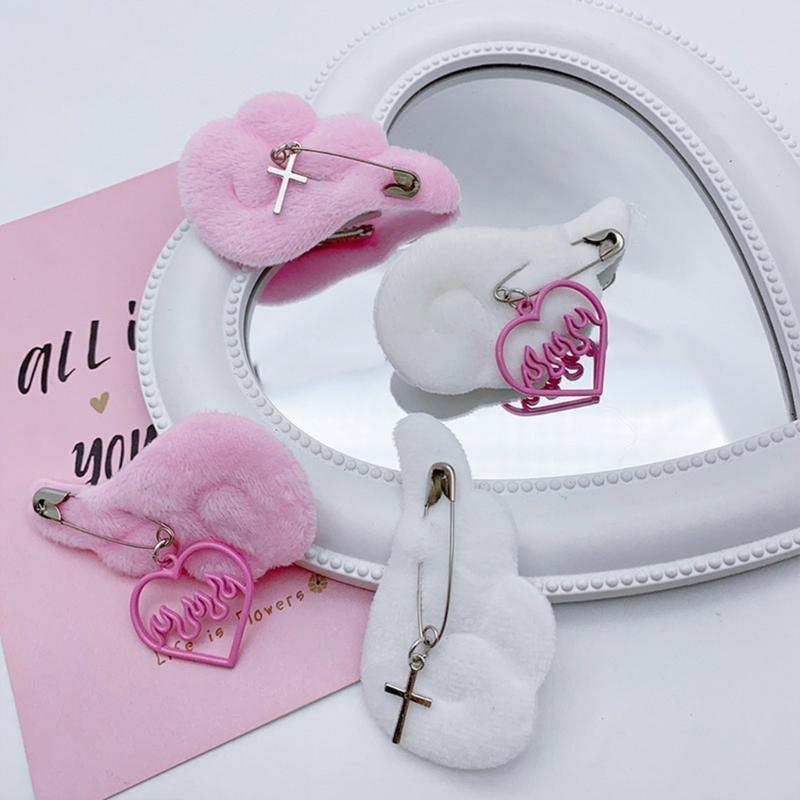 Sweet Style Hair Accessory with Angel Wing Shape Trendy Fashion Hair Clip Charm Adorable and Delicate Hair Accessories