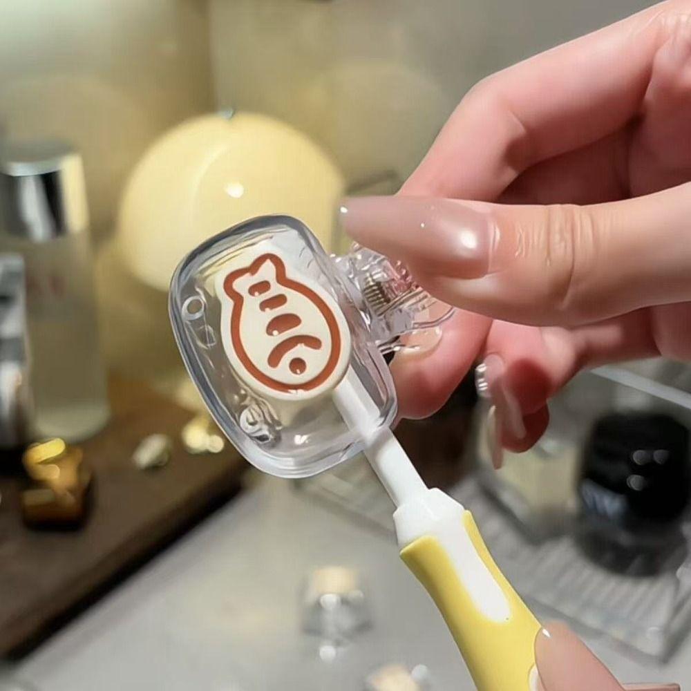 Cartoon Toothbrush Cover Cute Cat Toothbrush Protector Portable Toothbrush Case  Daily Use