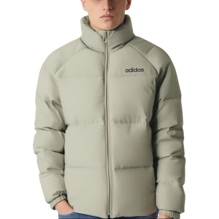 adidas Modna Ciepła Krótka Kurtka Puchowa Outdoorowa Kurtka Unisex Matcha-Green JL9583