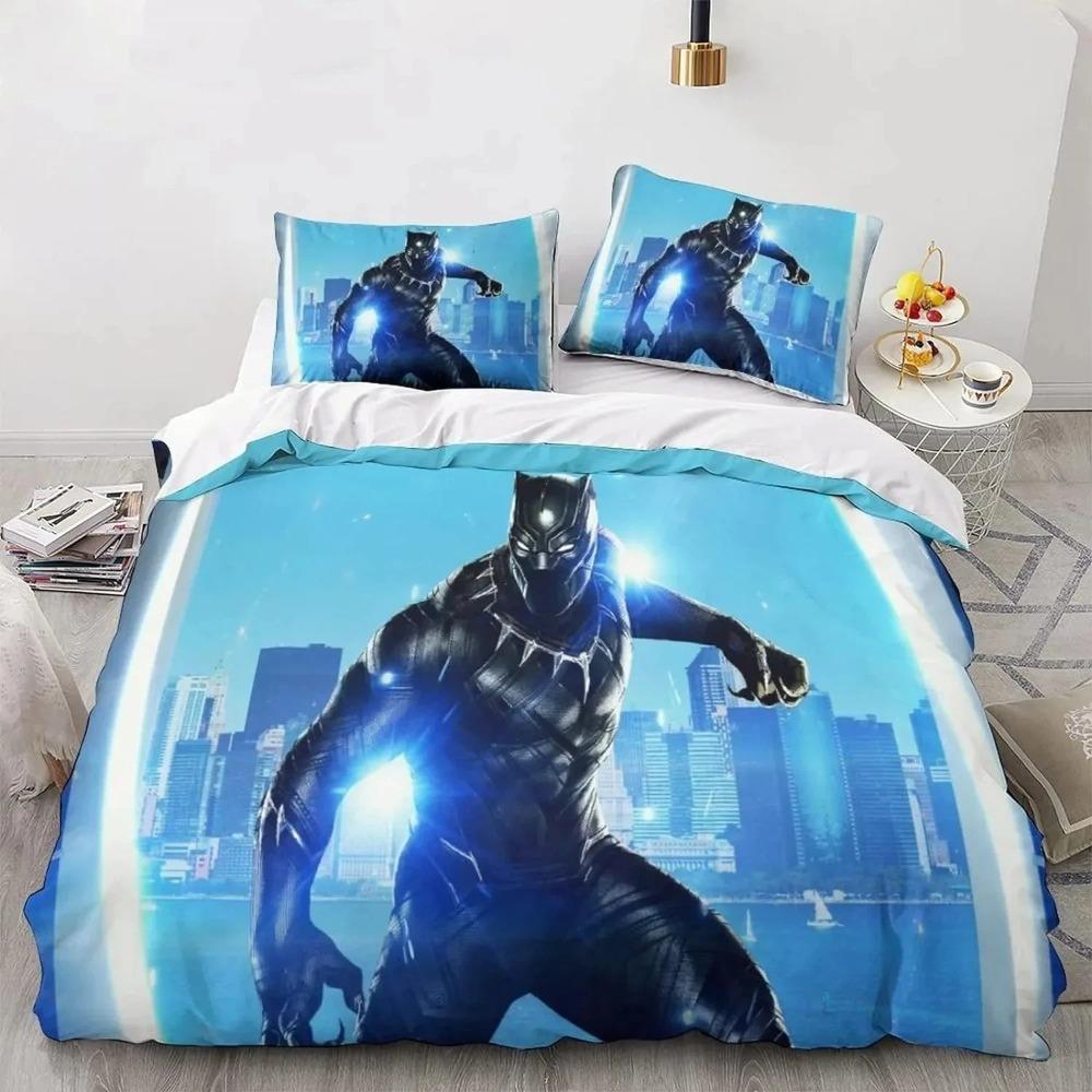 Black Panther Printed Bedding Sets exquisite bed supplies set duvet cover bed comforter set bedding set birthday gift