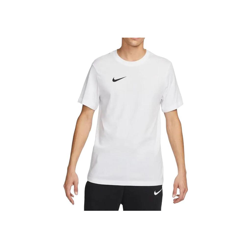 Nike Dri-Fit Park 20 Crew Neck Logo Print T-Shirt Men Tops White CW6952-100