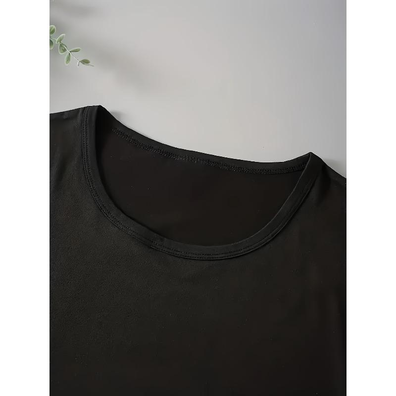 European Size Women's Casual Short-Sleeve T-Shirt with Cute Bear & Print - Soft Round Neck Summer Blouse for Spring/Summer Outfits