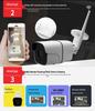 1080P HD 4MP/5MP Outdoor Waterproof WiFi Security Camera with Smart Wireless Connectivity and Card Slot